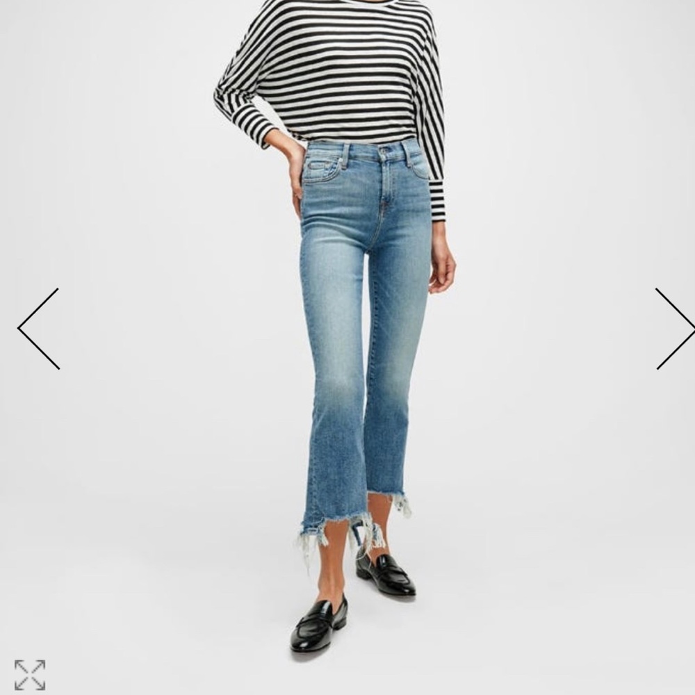 7 for all Mankind High Waist Slim Kick Denim